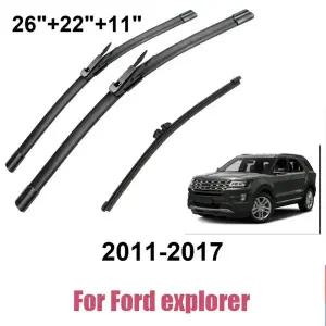호환  포드 익스플로러 2011-2017 용 자동차 와이퍼 전면 후면 와이퍼 블레이드 브러쉬 자동차 2011 2012 2