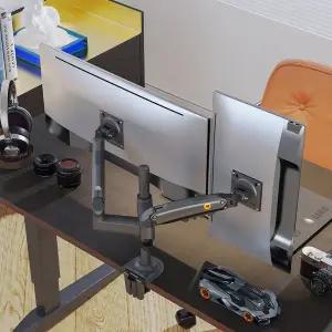 [노스바유]NB H180 듀얼 폴타입 모니터암 거치대