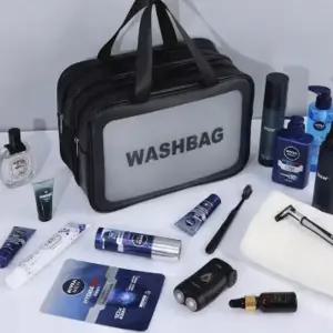 다플  투명 워시백 샤워실 방수 가방 수영장 목욕 바캉스