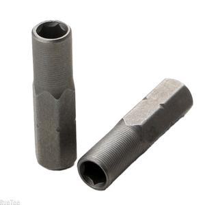 프리미엄 2PCS 14인치 6.35mm 육각 샹크에서 4mm 비트 어댑터 - 정밀 소켓 나사용 변환기