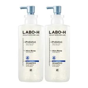 라보에이치 두피강화 클리닉 쿨링&노세범 샴푸 400ml, 2개
