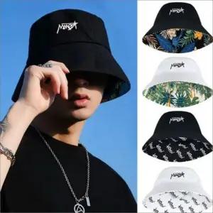 양면 버킷햇 여행 모자 사파리