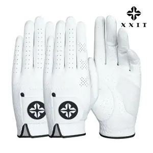 (2장세트)엑시트 시그니처엣지 양피 골프장갑 남녀공용 부드러운 밀착 연습용 라운드용