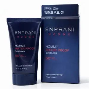 엔프라니 옴므 선블록 70ml/남성선크림 워터프루프