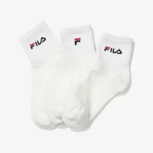 [보리보리/휠라 키즈]베이직 로고 중목양말 3매입 (FK3SCG1074X_OWH)