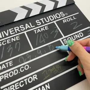 연극 영화 촬영소품 클래퍼 보드 슬레이트 판 블랙