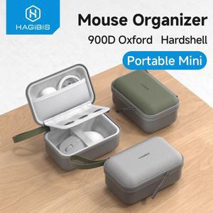 Hagibis 전자 주최자 여행용 케이스 가방 마우스 용 휴대용 운반 케이스 무선 마우스 케이블 충전기 보조베