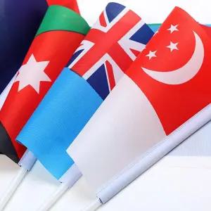 다양한 행사용 미니깃발 세계국기 200개입 소형 데스크 핸드 국제
