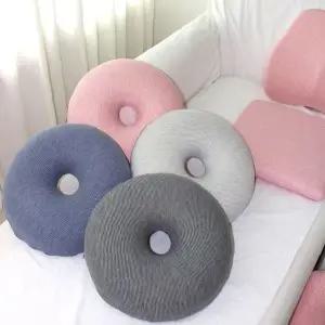 메모리폼 원형 도넛쿠션 40X40 두툼한 사무실 의자방석 차량용 임산부 치질환자