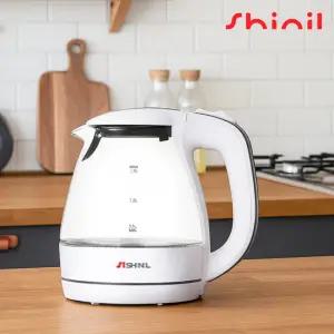 신일 SEP-G15S 1.5L 유리 무선 전기주전자 자동전원차단
