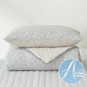 [롯데백화점]박홍근홈패션 공기처럼 가볍고 실크처럼 부드러운 차렵이불베개카페트세트 싱글(S)