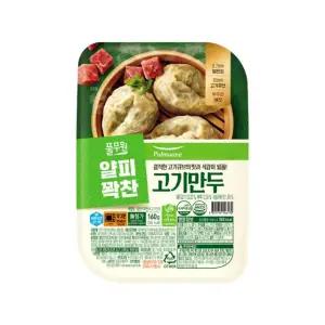 풀무원 얇은피 꽉찬속 고기만두(160gx4개) 간편조리 간식 야식 냉동실쟁여템 k푸드 전자레인지용