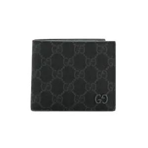 26SS 구찌 그레이 라이닝 GG 바이폴드 지갑 블랙 768243 FACQC 1048 STK