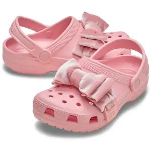 [크록스](대전신세계)클래식 보우 클로그 키즈 211886-78U (핑크)