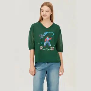 [베네통](대구신세계)카우보이 자카드 하프 슬리브 니트 (BAKP06541)