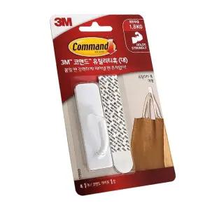 후크고리 벽면후크 옷걸이 벽고리 코맨드 후크걸이 유틸리티 3M