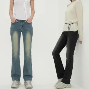 여성 로우라이즈 워싱 스판 부츠컷 데님팬츠 JEB-1007135