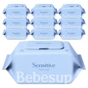 베베숲 센시티브 엠보싱 물티슈 캡형 80개입 x 10개
