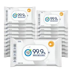 깨끗한나라 클린 손소독티슈 99.9% 휴대용 10매 20팩
