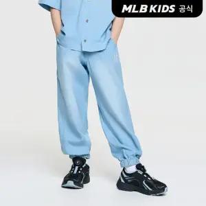 [MLB키즈 공식]26SS 베이직 쿨필드 데님 조거팬츠 NY (L.Blue) 7ADPB1063-50BLL