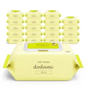 도담이 소프트 플레인 유아물티슈 캡형 50평량 100매, 20입(고급 물티슈)