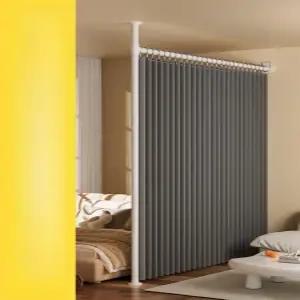 침대 가림막 커튼 2면 가리개 바닥 파티션 차단막 하단 원룸