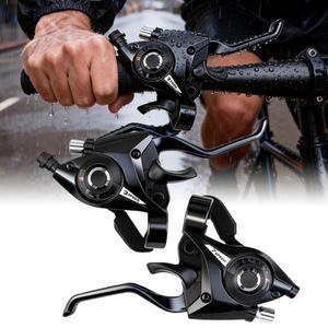 ST-EF51 자전거 기어 변속기 및 브레이크 레버 세트 3x7 21단 또는 3x8 24단 V (시마노 MTB 핸들바 블랙