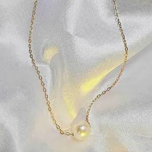 [라일리의류] Rly 심플한 여성 진주 장식 액세서리 목걸이 미니 미니멀