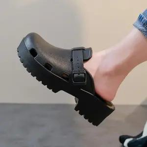 [오노마] ONM 버클 디자인 통굽 패션 슬리퍼