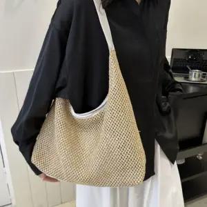 [라일리] Rly 여자 여름 가방 밀짚 소재 파우치백 세트 숄더백