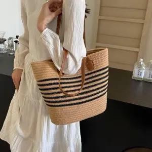 [프로셀러] 여름 밀짚가방 대용량수납 왕골백 데일리 로프 숄더백