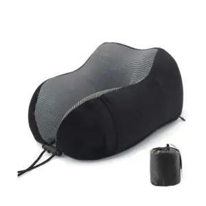 [라일리] Rly 압축백포함 메모리폼 U모양 목베개 블랙