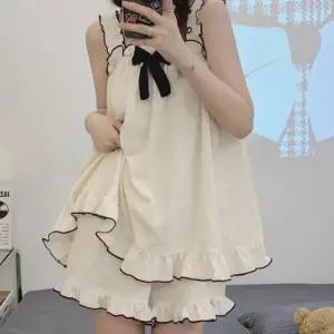 [오노마] ONM 러블리 프릴 디자인 쿨원단 나시 파자마 셋업