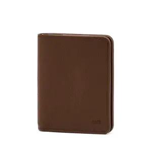 [닥스](센텀시티점)DBWA6E751W3 브라운 음각로고 소가죽 중지갑