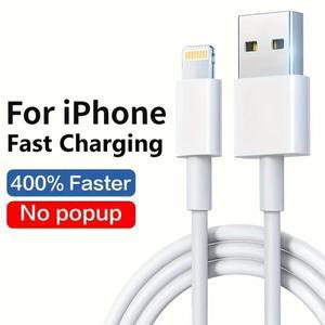 iPhone 충전기 케이블용 1pc 3pcs 번개 데이터 13 12 11에 적합한 기존 MFi 인증 USB A
