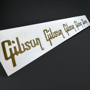 5개 워터슬라이드 기타 데칼 스티커 페그헤드 로고 골드 스파클