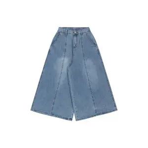 [레코브](의정부점)9부 절개 와이드 데님팬츠 (LC41F6DP010X)