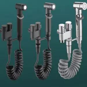 비데건 강력 스프레이 황동소재 변기청소 위생 분사기 청소건