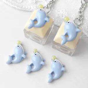 싼비즈 [6425-30]아크릴 키캡파츠 탑꾸재료 별돌고래 15x20mm ,1개