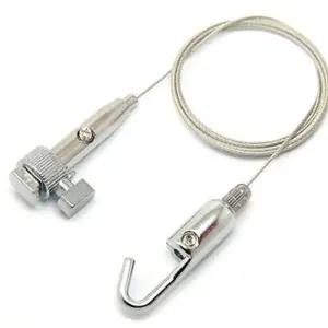 그림 와이어 천정용 고리 행거 액자 걸이 레일 벽체용 잠금용 거치대 벽걸이 크롬 아연 후크 벽면 합금