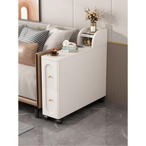 소파 사이드 수납장 탁자 슬라이딩 쇼파 직접조립 수납 A 한뼘 협탁 30폭x80깊이x60높이