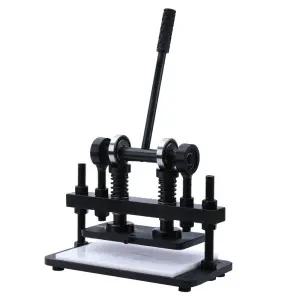 수동가죽공예프레스펀칭도무송타발기 재단기 금형 미니압착기 수제 칼판 공구 핸드