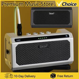 IRIN TG-08 일렉트릭 기타 앰프 충전식 10W 블루투스 스피커 앰프(5채널 리버브/딜레이 효과, 20 드럼 리듬