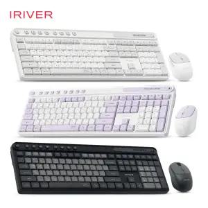 아이리버 MVS601 항균 무소음 사무실 사무용 노트북 태블릿 갤럭시탭 아이패드 맥북 무선 키보드 마우스 세트