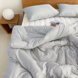 [NS홈쇼핑][르헤브] 캔디 스트라이프 옥수수솜 사계절 차렵이불 패드세트 Q..[35808317]