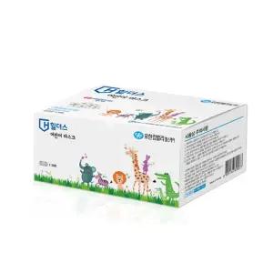 유한킴벌리 국내산 일회용 어린이 덴탈마스크 36매