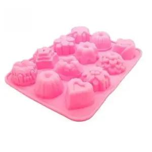 [JED] 꽃모양 만들기용 방향제 캔들 석고 양갱 몰드 실리콘 초콜릿비누 수제