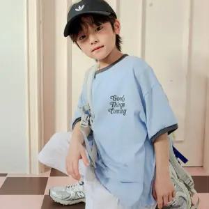 커밍 반팔 티셔츠 WSB 유아동 주니어 초등학생 여름옷