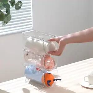 텀블러정리대 젖병 와인 물병 음료수 맥주 컵 건조 틈새 적층 수납 1구 정리함 랙 보관함