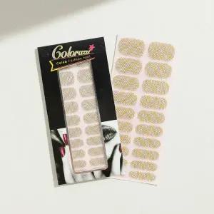 셀프 젤네일 스티커 실버 골드 쉐이크 붙이는 네일아트 팁